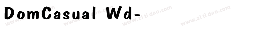 DomCasual Wd字体转换